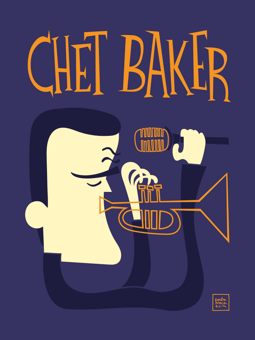 An illustration of Chet Baker